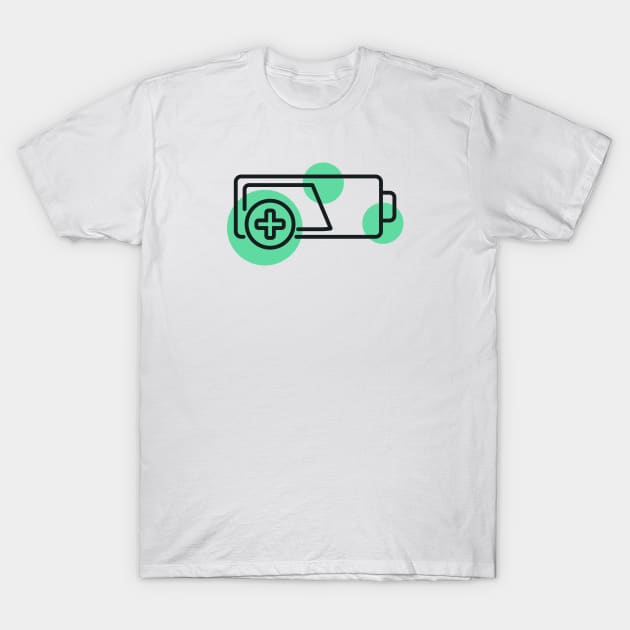 battery T-Shirt by LetteremanStudio